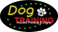 Dog Training LED Flashing Animated Sign - High Impact & Energy Efficient for Obedience Classes, Pet Stores & Home Use