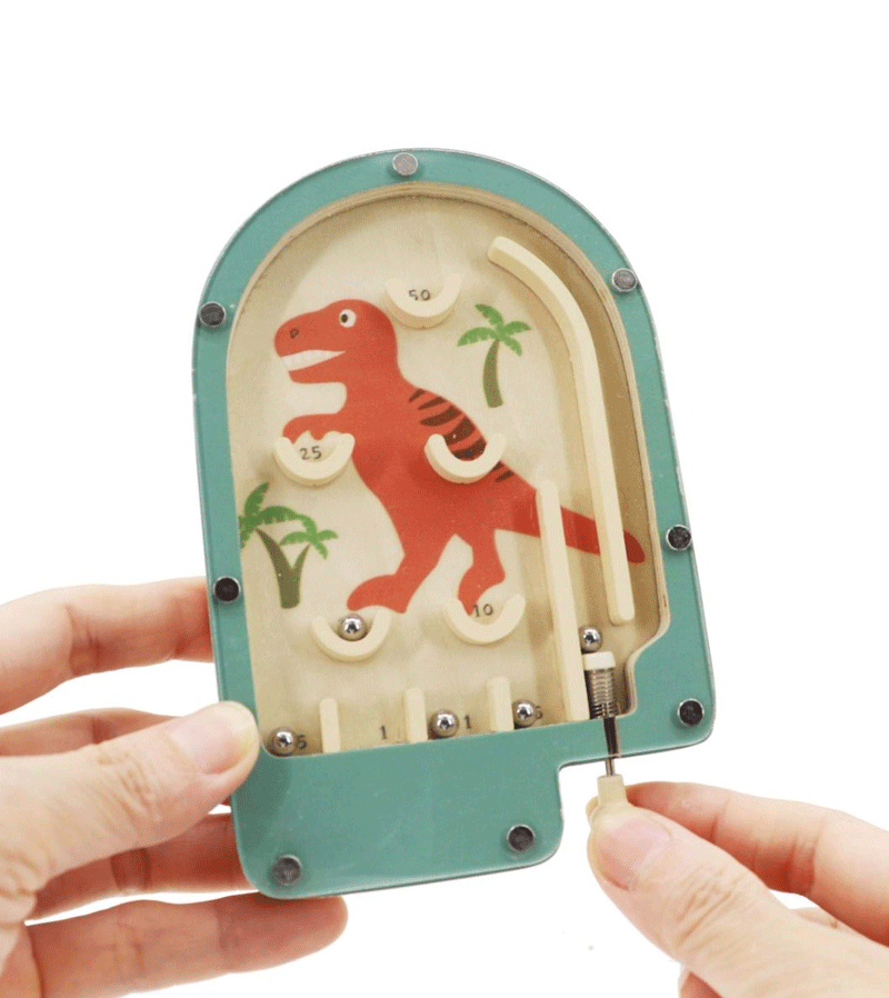 Wooden Animal Pinball Game - Fun Educational Toy for Kids | Handmade Wooden Marble Maze Game for Children's Cognitive Development - Perfect for Birthday Gifts, Classroom Rewards & Family Game Nights