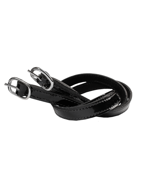 Patent Spur Straps for Horse Riding - Western & English Equestrian Gear - Durable Leather Spurs for Cowboy Boots - Perfect for Training, Rodeo & Trail Riding
