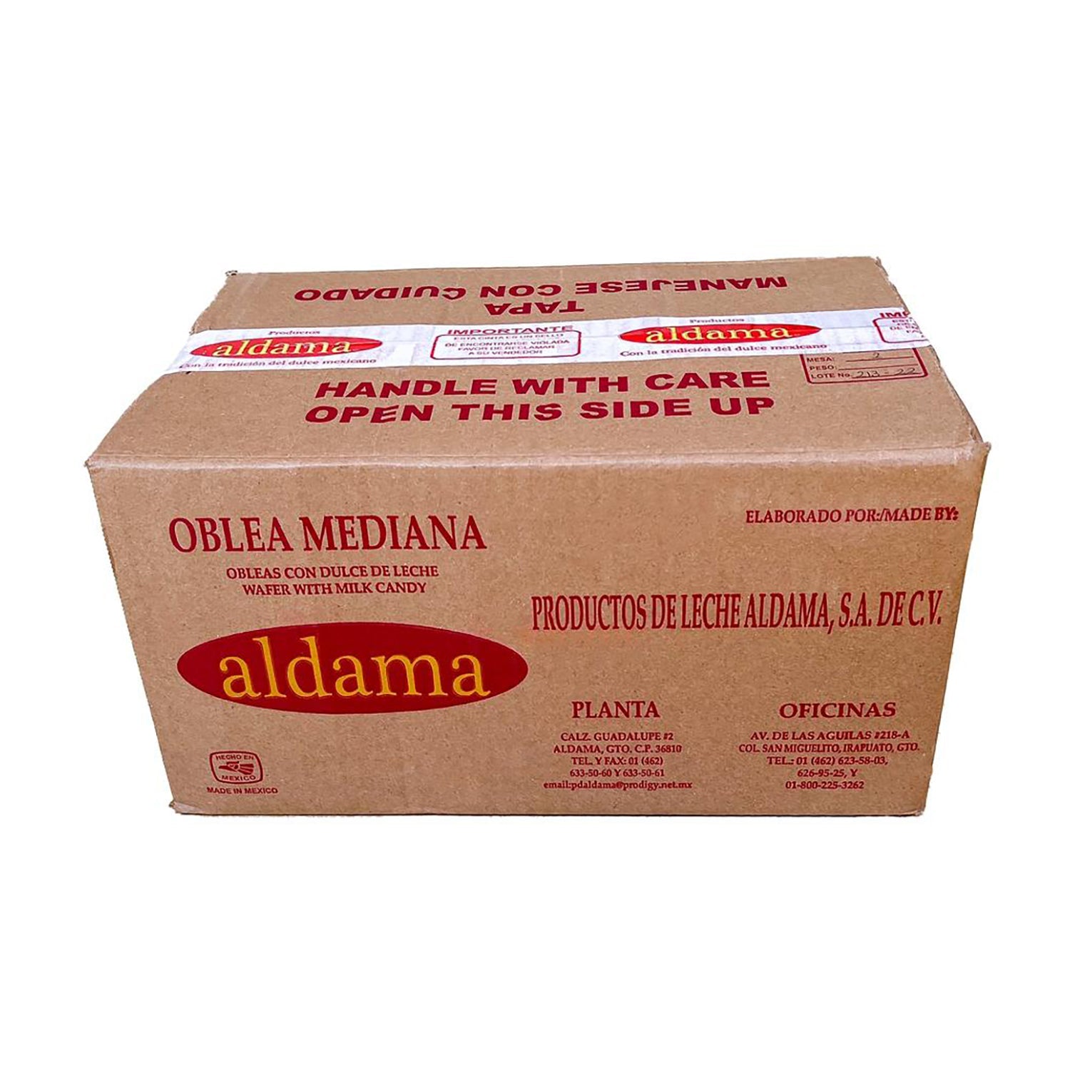 Aldama Medium Oblea Wafers | 5 Count Pack | Authentic Mexican Dessert for Parties, Snacking & Gift Giving