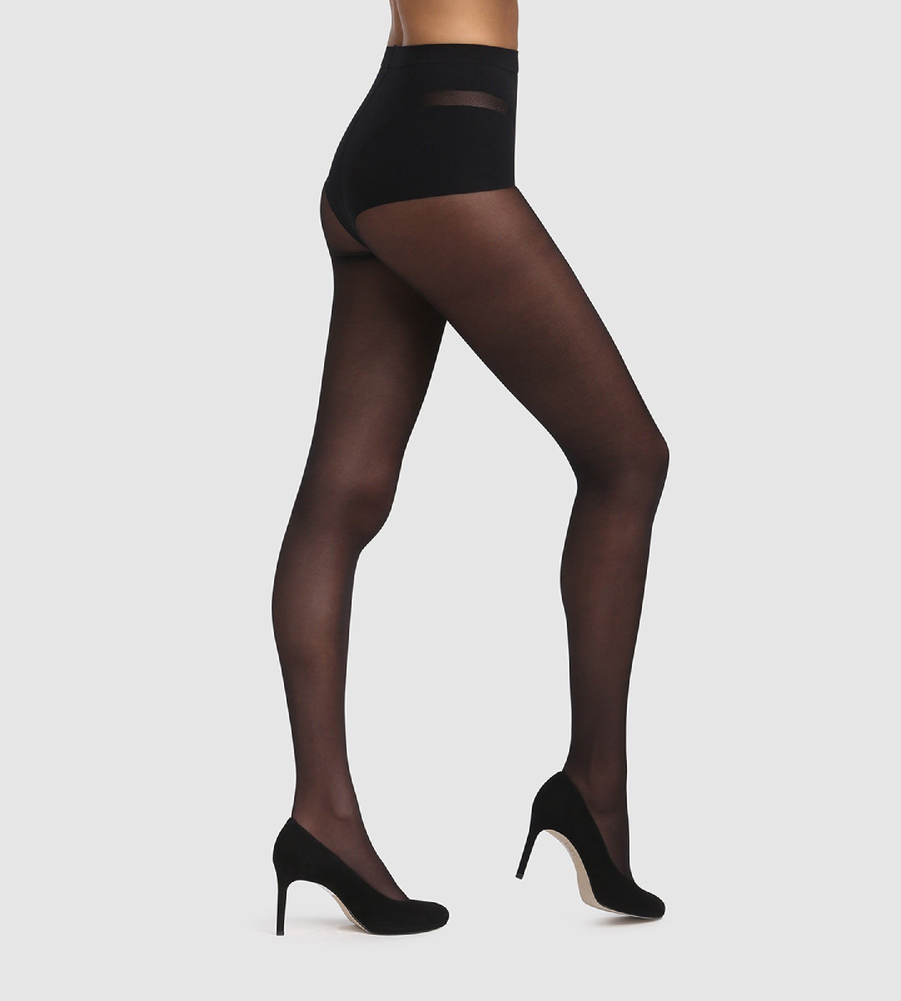 Black Tummy Control Tights 25 Denier - Slimming & Comfortable for Everyday Wear, Work & Special Occasions