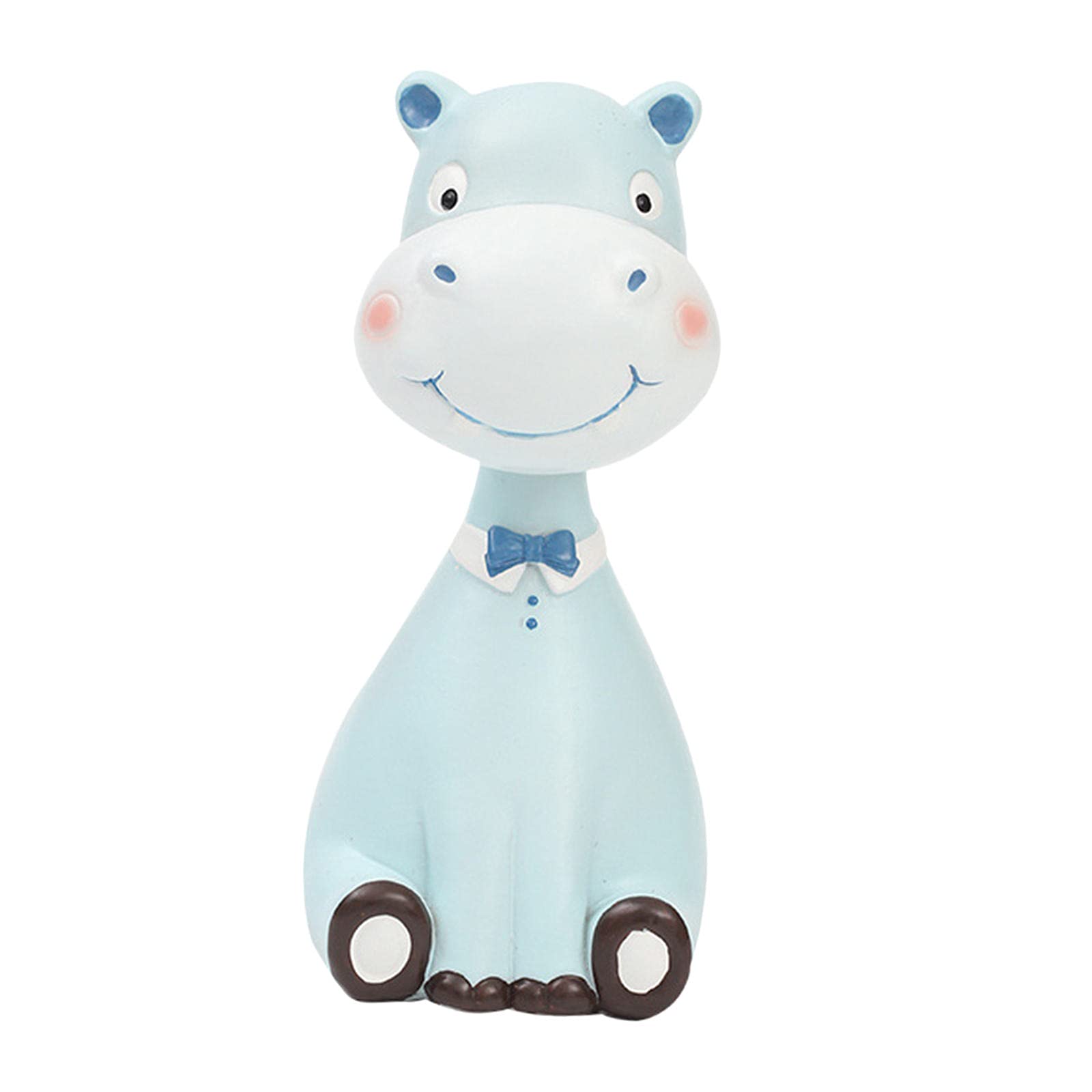 Milageto Eyeglasses Holder Stand - Animal Sculpture Spectacle Display for Glasses (Hippo Design) - Perfect for Home, Bedroom, Living Room & Office Organization