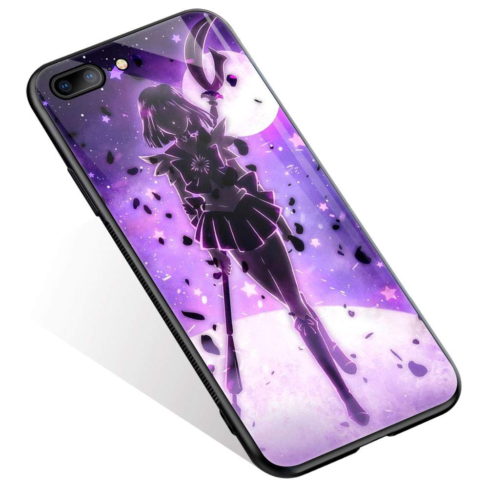 Premium iPhone 8/7/SE 2020 Case with Cartoon Animation Design - Shock-Absorbing TPU Bumper & Tempered Glass Back Protective Cover | Perfect for Everyday Use, Travel & Outdoor Activities