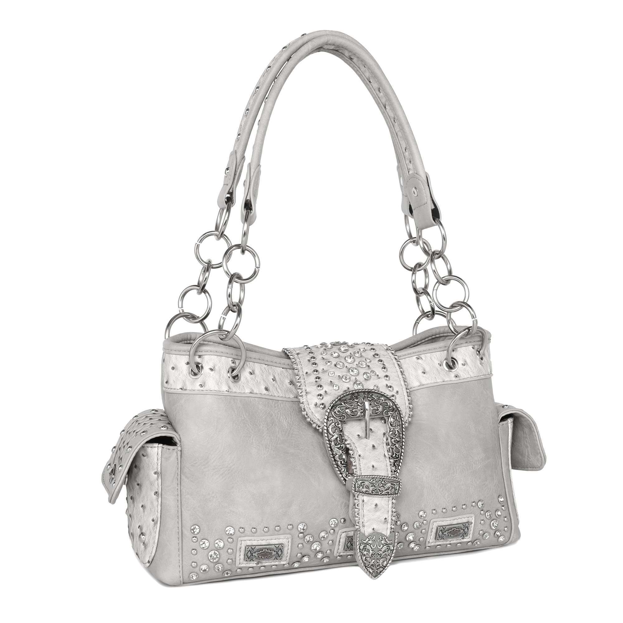 Montana West Vegan Leather Concealed Carry Satchel - Western Style Tote & Shoulder Bag for Women | Perfect for Everyday Use, Travel & Concealed Carry
