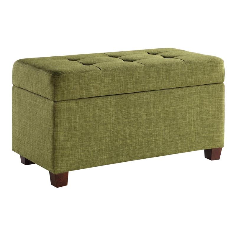 Green Storage Ottoman for Home & Office - Versatile Furniture