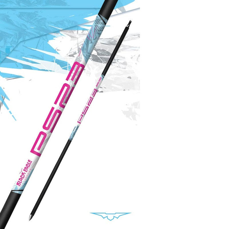 Black Eagle PS23 Carbon Dan McCarthy Premium Signature Series Archery Shafts - Set of 6 for Target Shooting & Hunting