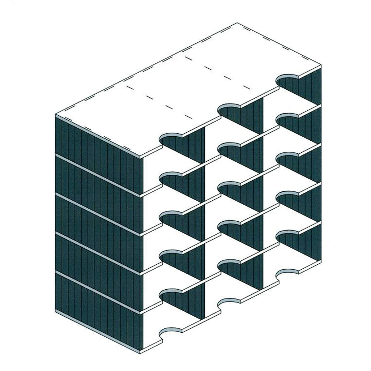 Ultimate Office 15-Slot High Wall TierDrop™ File Sorter - Perfect for Document Organization in Home Offices & Workspaces