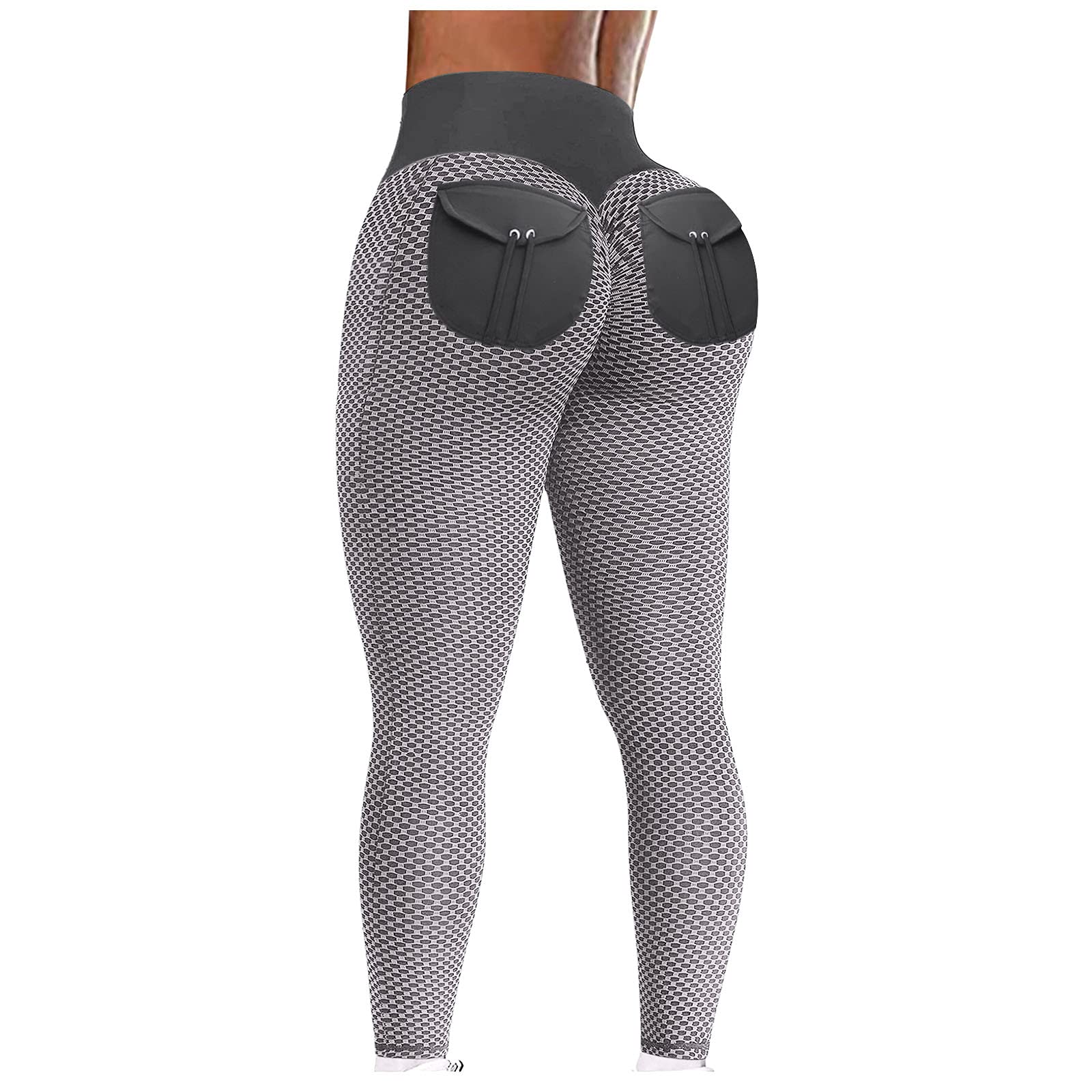 Kcocoo High Waisted Yoga Pants with Pockets for Women - Butt Lifting Tights for Workout, Running & Yoga | TikTok Leggings | Comfortable Fitness Pants for Gym, Lounge & Everyday Wear
