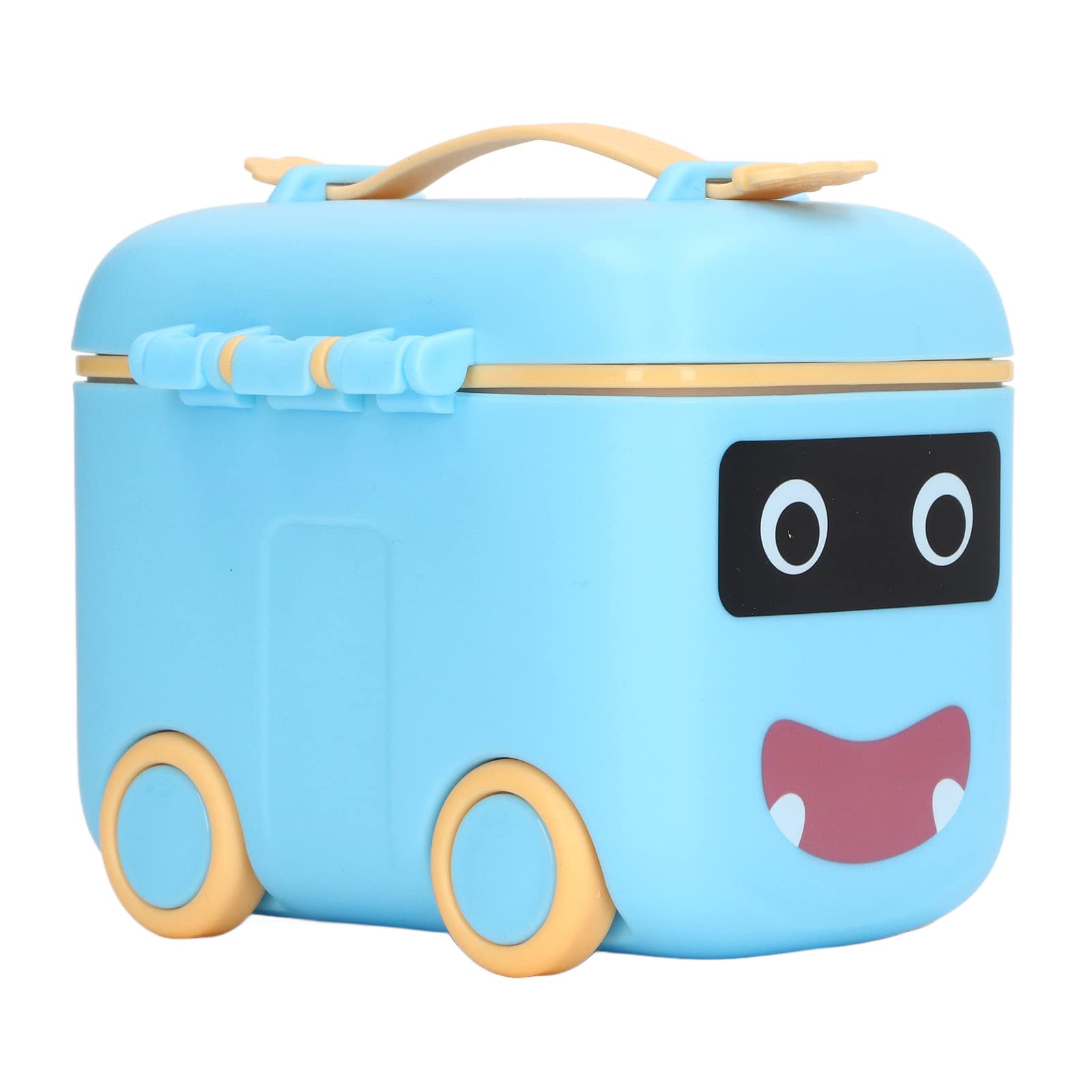 Airtight Baby Milk Powder Storage Container with Handle & Silicone Seal - Portable Travel Food Dispenser for Snacks, Formula & Dry Goods (Blue) | Ideal for Home, Travel & On-the-Go Feeding