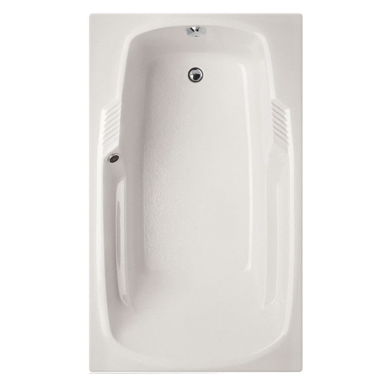 Isabella Drop-In White Rectangle 6-Jet Acrylic Air Tub - 71 3/4