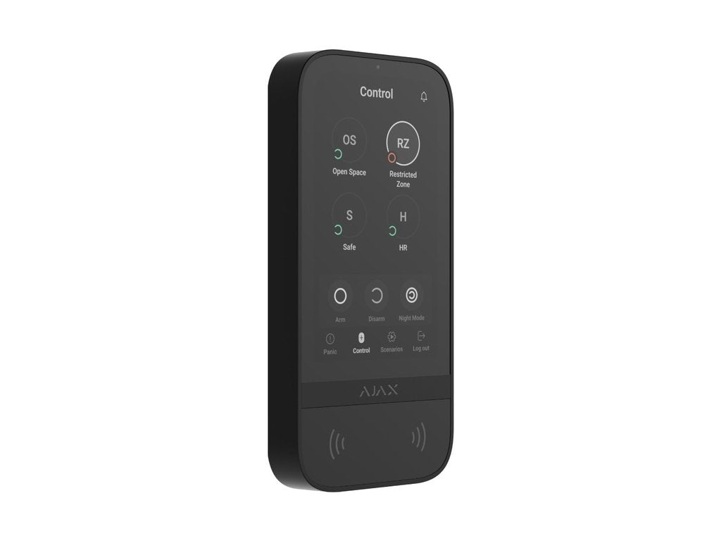 Black Touch Screen Keypad - Durable & Responsive for Smart Homes, Offices, and Security Systems | Easy Installation & User-Friendly Design