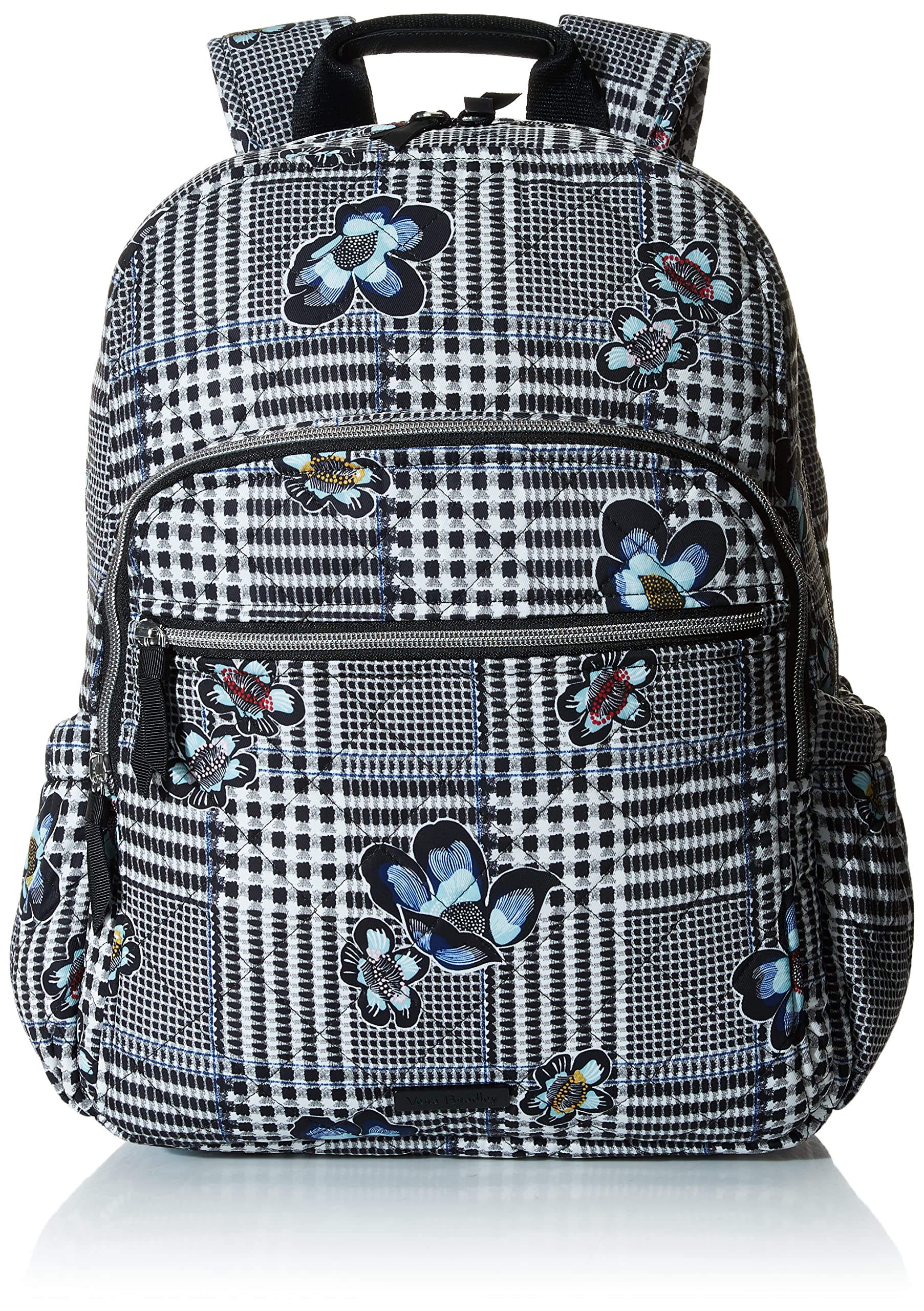 Vera Bradley Performance Twill Campus Backpack for College Students - Lightweight Laptop Backpack with Multiple Pockets, Durable School Backpack for Women & Girls - Perfect for School, Travel, and Work Commutes