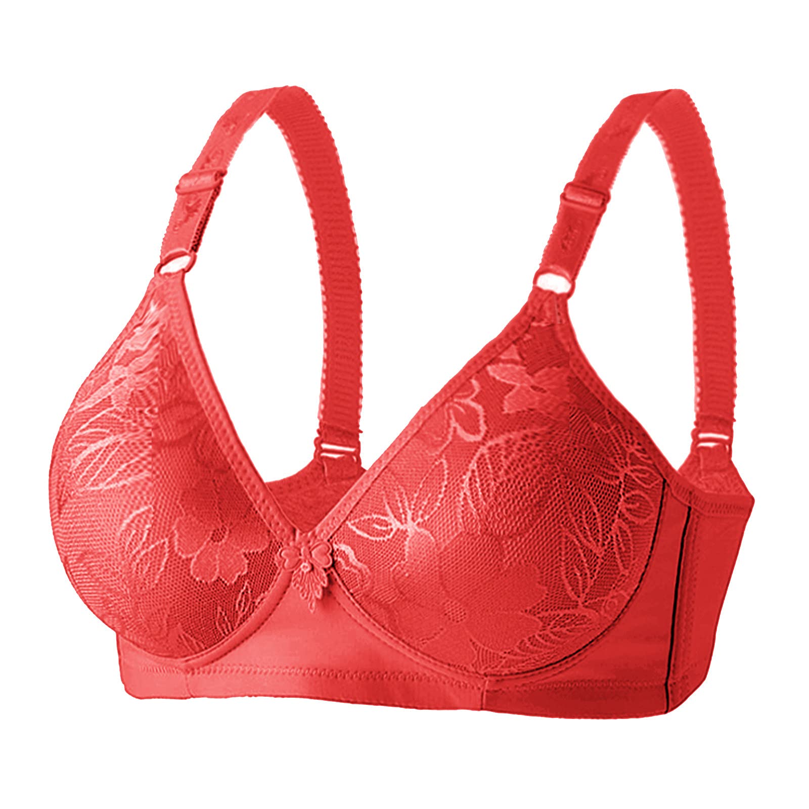 Women's Plus Size Adjustable Full Cup Sports Bra - Cotton Modal Breathable No Steel Ring Bustier for Yoga, Running & Workout
