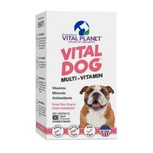 Vital Planet Vital Dog Multivitamin - Complete Daily Supplement for Dogs with Vitamins & Minerals - Supports Joint, Skin & Coat Health - Ideal for Adult & Senior Dogs - Perfect for Daily Nutrition & Wellness Routine