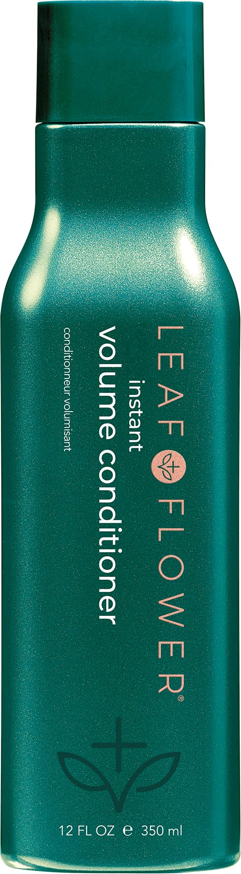 Leaf & Flower Instant Volume Conditioner for Fine Hair - 12 oz / 350 ml - Hydrating & Volumizing Hair Treatment for Daily Use at Home or Salon