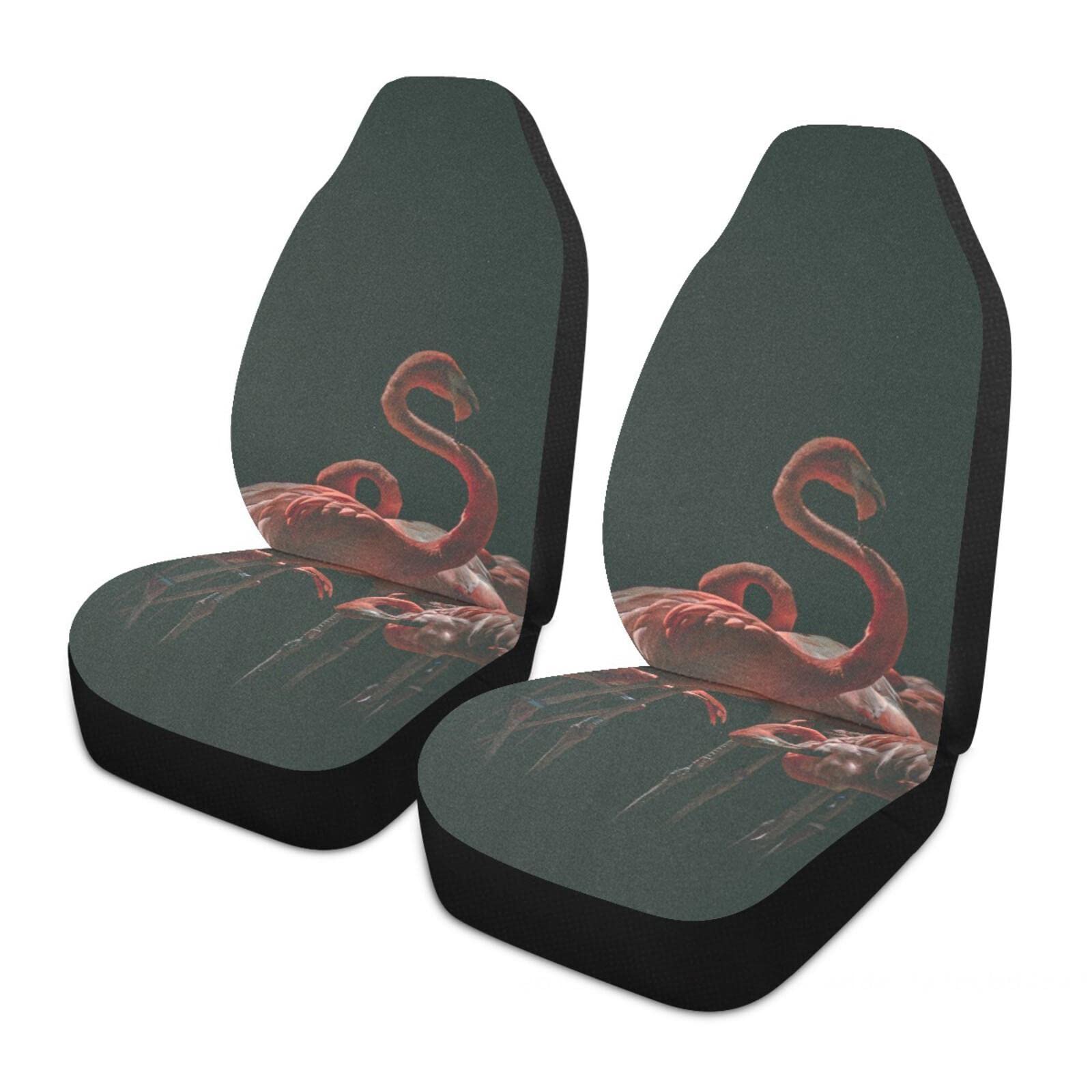 SWEETOP 2-Piece Animal Print Car Seat Covers - Cat & Dog Design Elastic Saddle Blanket Protector for Cars, Trucks, Vans & SUVs | Perfect Women's Gift for Pet Lovers | Ideal for Daily Commute, Road Trips & Protecting Seats from Pets