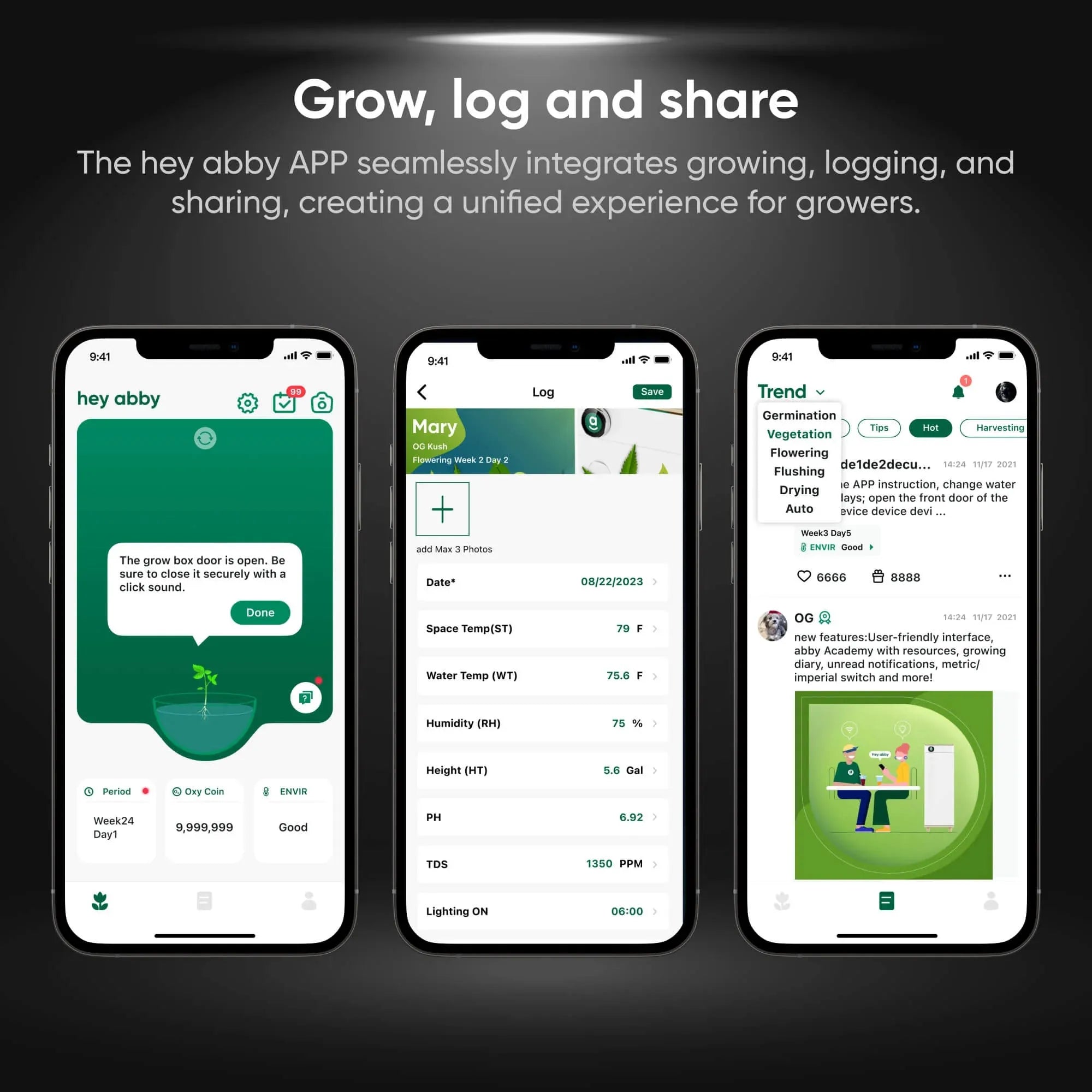 Hey abby 420 Pro Edition Automated Grow Box System - Smart Indoor Herb Garden Kit with 3 Month Subscription - Perfect for Home, Office & Hydroponic Gardening