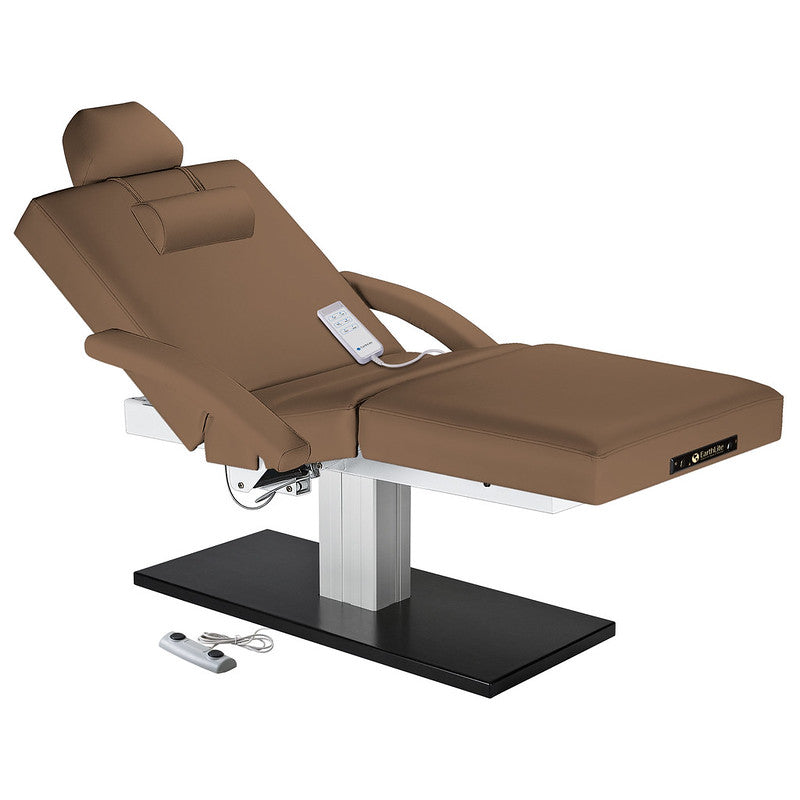 Earthlite Everest Spa Pedestal Electric Massage Table - Professional Adjustable Treatment Bed for Chiropractic, Physical Therapy & Spa Relaxation