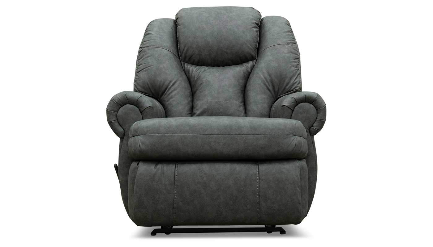 King Comfort Recliner Chair - Premium PU Leather Massage Recliner with Cup Holder and Side Pocket - Perfect for Living Room, Home Theater, and Office Relaxation