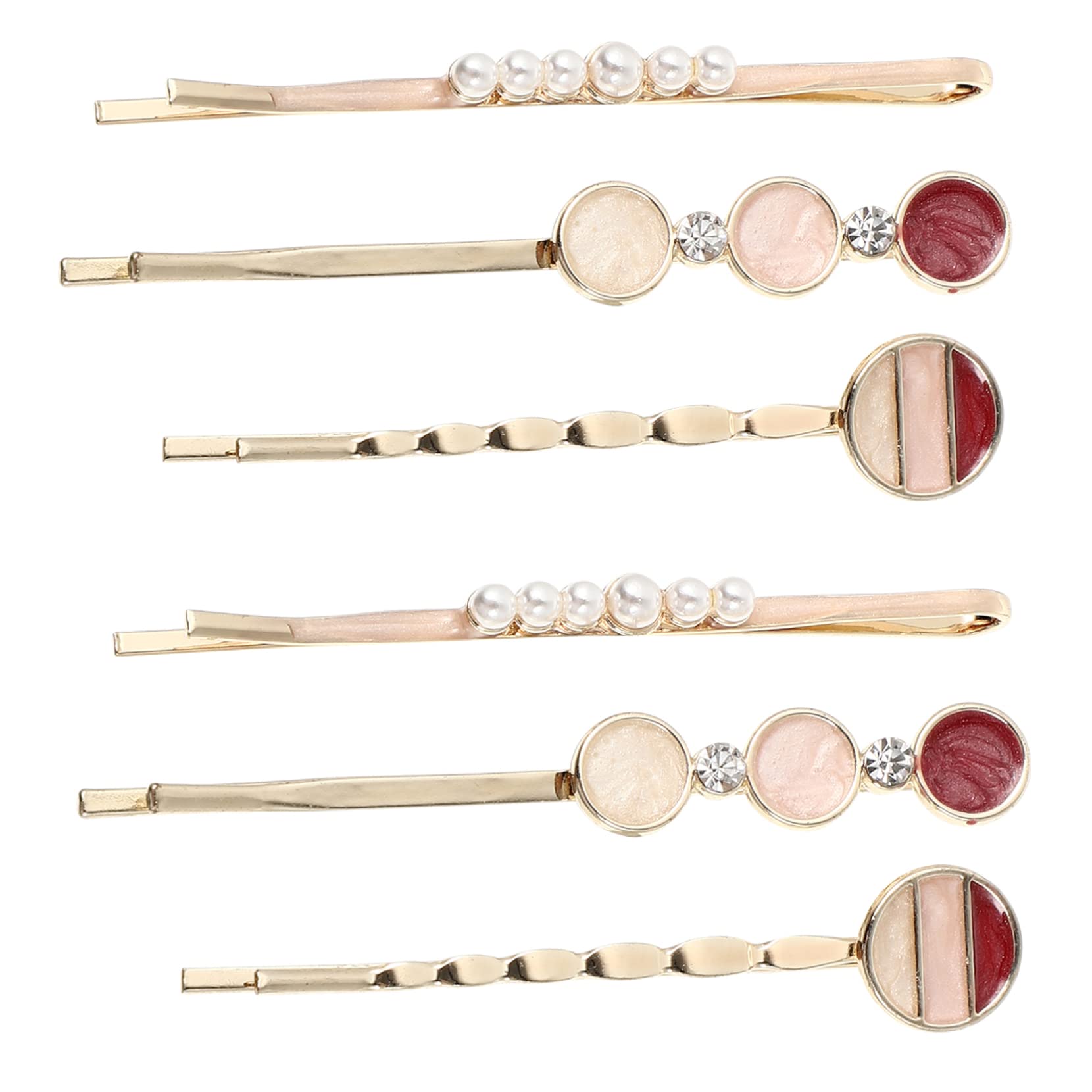 FOMIYES 6pcs Pearl Hair Barrettes for Women & Girls - Elegant Side Hair Clips with Pearls for Styling, Hairpins, Headdress & Hair Accessories - Perfect for Weddings, Parties & Everyday Wear