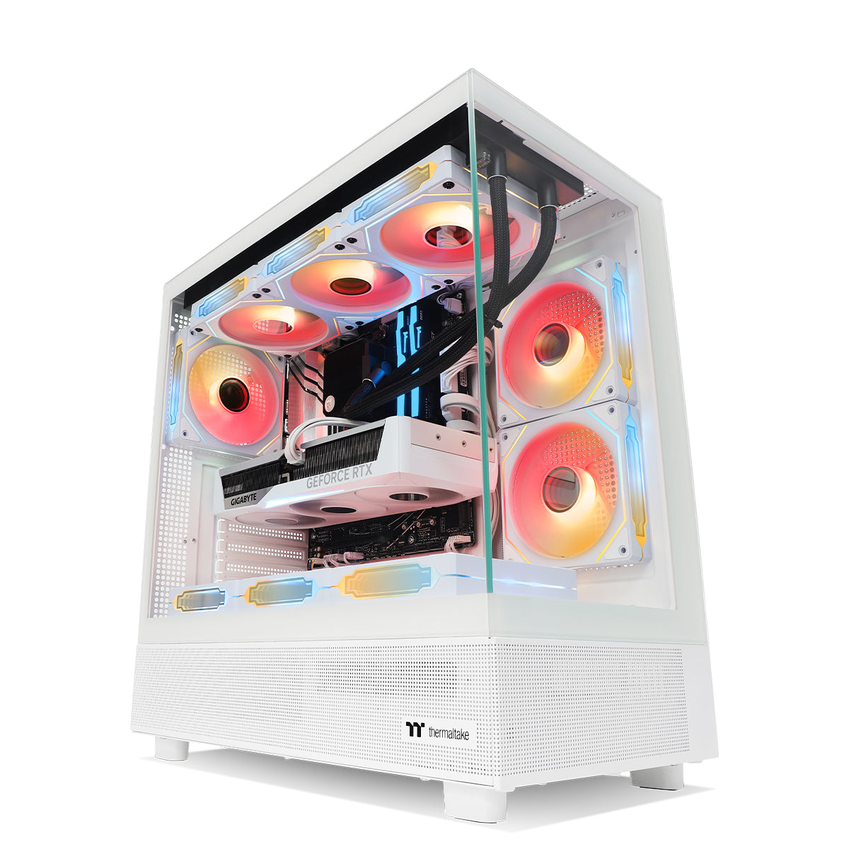 Astral AMP RTX 5070 Ryzen 5 9600X Gaming Desktop Computer - Powerful White Gaming PC for 4K Gaming, Streaming & Esports