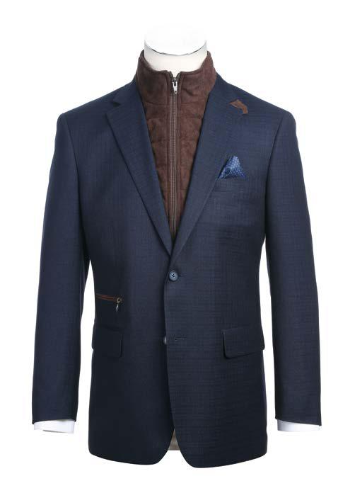 Renoir Classic Fit Sport Coat 294 42 - Alessandro Vitello Men's Blazer for Business & Formal Events | Premium Wool Jacket for Office, Weddings & Special Occasions
