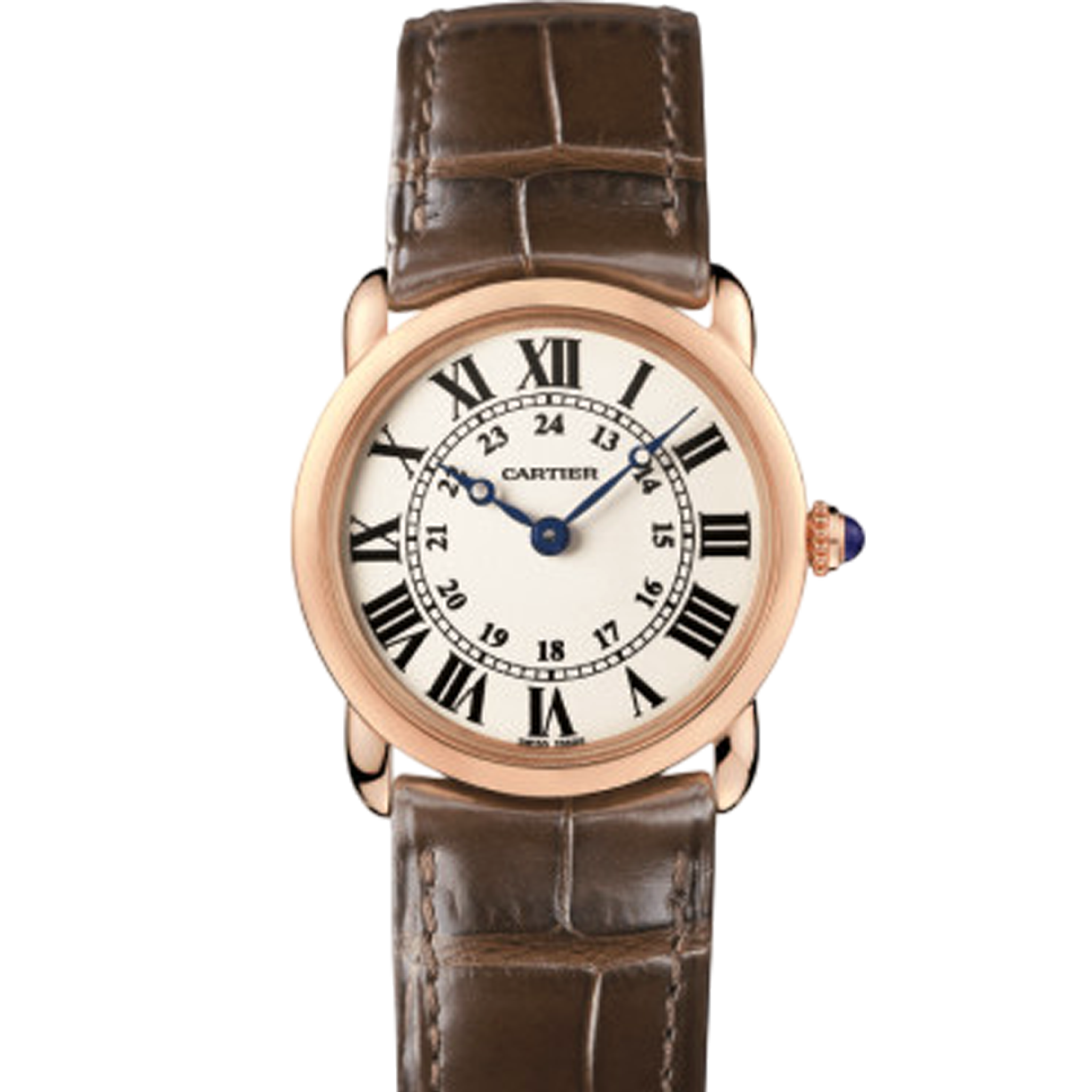 Cartier Ronde Louis W6800151 Luxury Watch - 18K Rose Gold, Swiss Made, for Men - Perfect for Business, Formal Events & Special Occasions