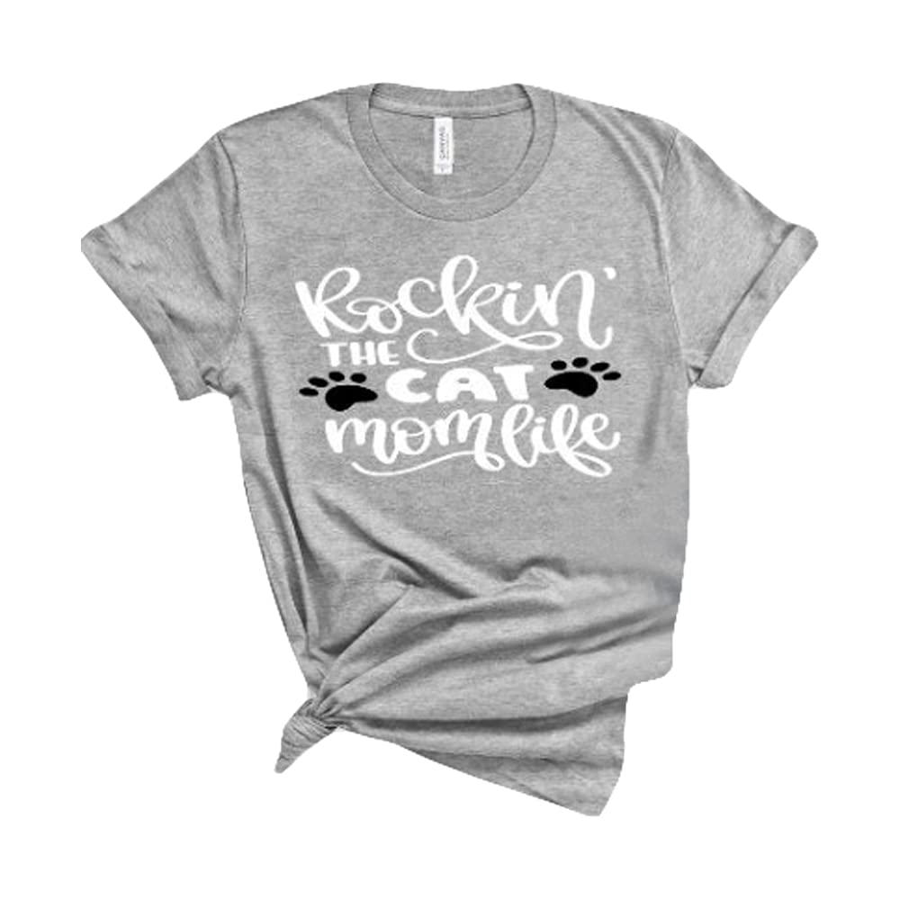 Cat Mom Life Shirt - Cute & Comfortable Graphic Tee for Cat Lovers - Perfect for Casual Wear, Gifts & Cat-Themed Events