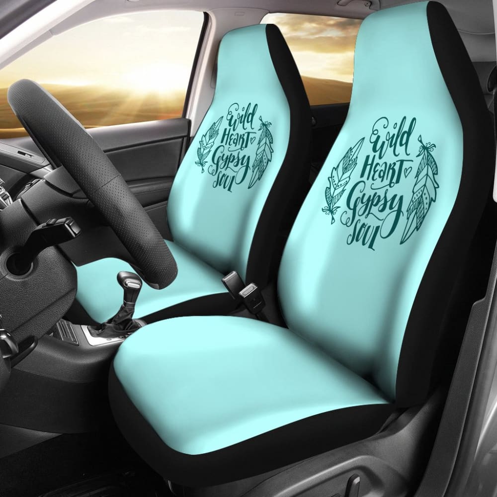 Wild Heart Gypsy Soul Ombre Car Seat Covers for Cars, SUVs & Trucks - Stylish & Durable Auto Accessories for Road Trips & Daily Commutes
