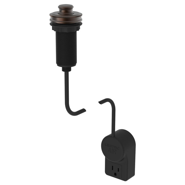 Air Switch for Garbage Disposal with Power Adapter - English Bronze Brass Finish - Perfect for Kitchen Sink Waste Disposal System Upgrade