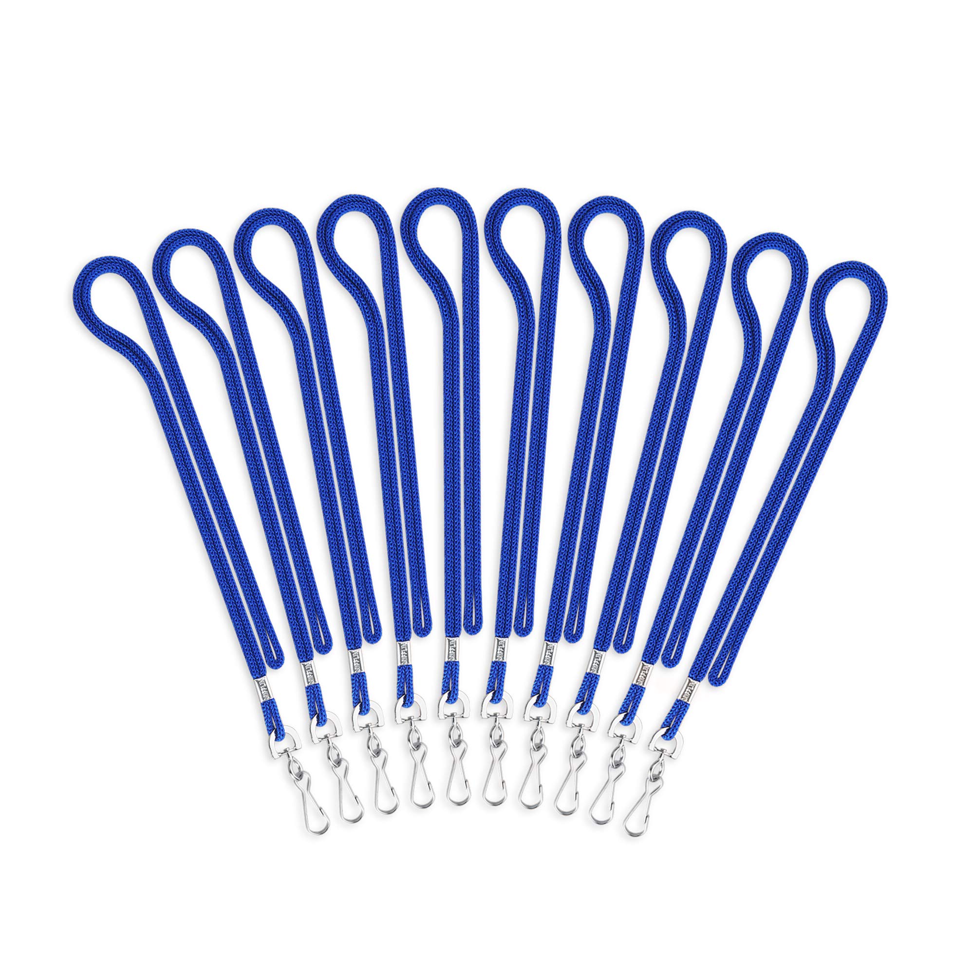 Bulk Blue Lanyards 36 Inch - 1000 Pack with J-Hook for ID Badges & Events
