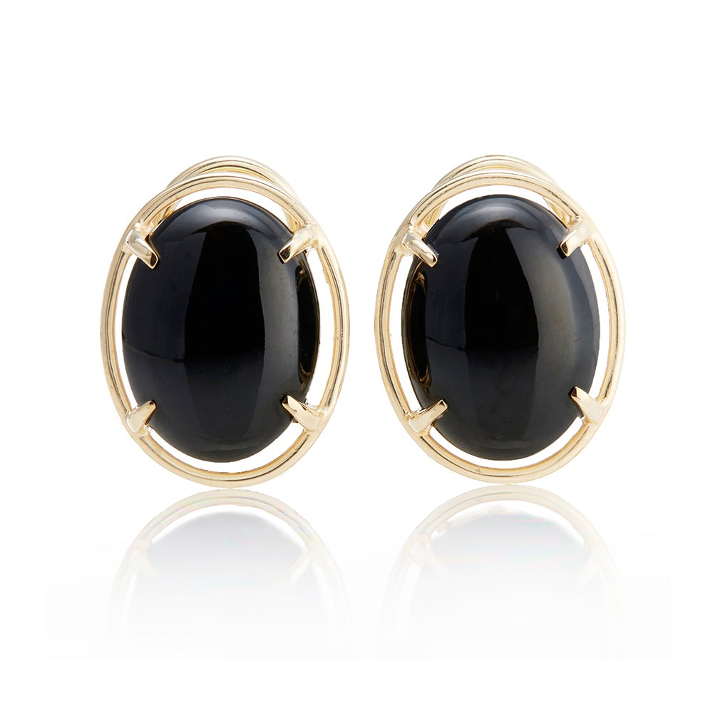 Elegant Black Jade Peninsula Earrings for Women - Handmade Dangle Jewelry for Parties, Weddings & Special Occasions