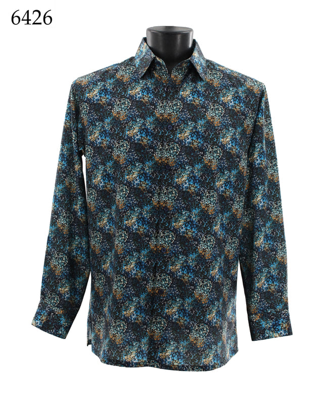 Bassiri Men's Long Sleeve Casual Shirt 6426 - Comfortable Button Down Shirt for Office, Business, and Everyday Wear