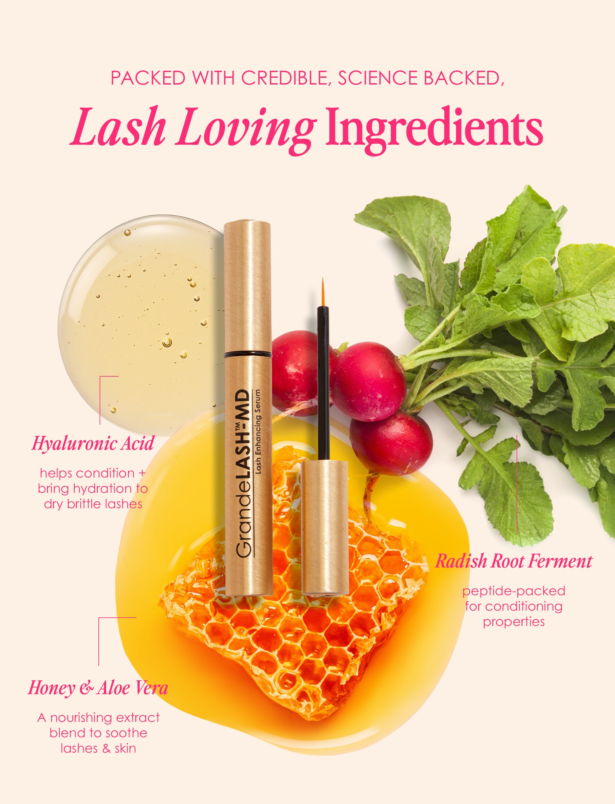 GrandeLASH-MD Eyelash Enhancing Serum - Grow Longer, Thicker Lashes for a Dramatic Look | Perfect for Daily Use & Special Occasions