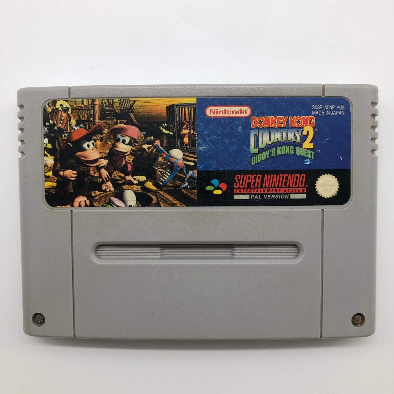 Donkey Kong Country 2 SNES Game Cartridge - Super Nintendo Classic Retro Video Game - PAL Version - Perfect for Collectors & Retro Gaming Enthusiasts