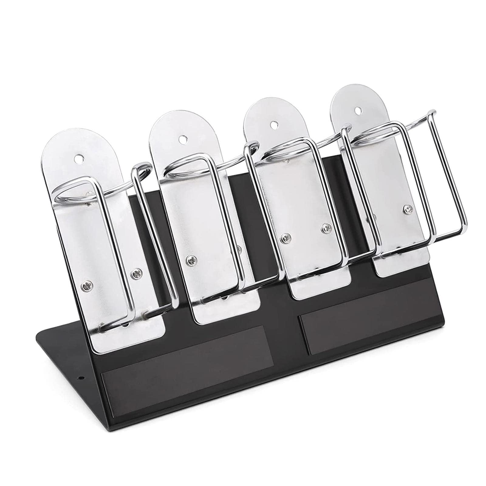 Harilla 4 Slot Beard Comb Holder - Salon & Barber Hair Stylist Tool Organizer - Professional Hairstyling Accessories Storage Rack - Perfect for Salon, Barber Shop & Home Grooming Station