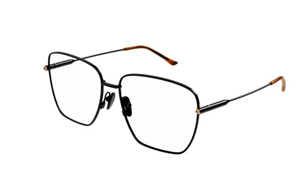 Gucci GG1414O 003 Black Square Women's Eyeglasses - Designer Sunglasses for Women, UV Protection, Fashionable & Lightweight - Perfect for Everyday Wear, Office & Outdoor Activities