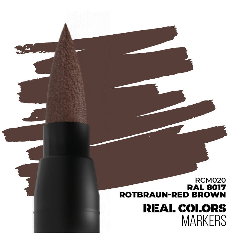 AK Interactive Paint Pens RAL 8017 Rotbraun Red Brown - Premium Model Paint Markers for Miniatures, Warhammer & Scale Models - Perfect for Hobbyists, DIY Crafts & Airbrush Touch-Ups