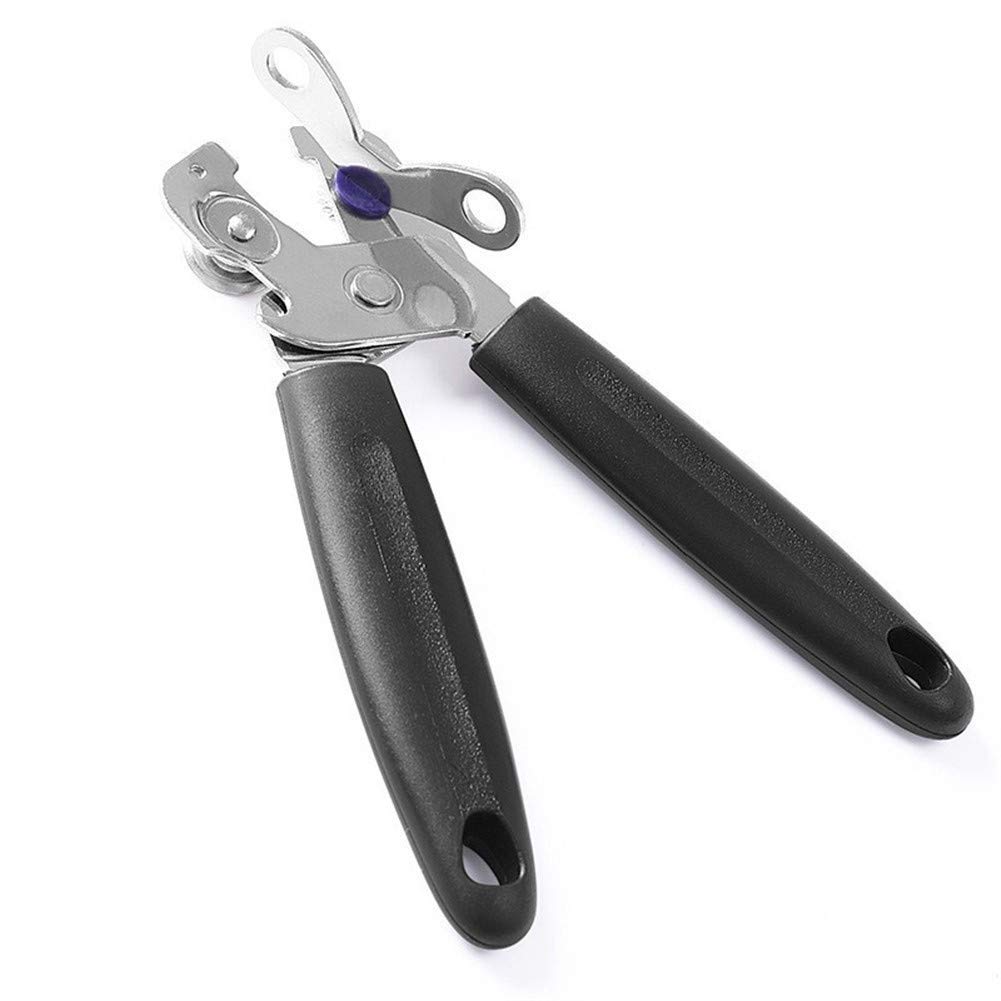 Stainless Steel Manual Can Opener & Bottle Opener - Professional Ergonomic Kitchen Tool for Home, Restaurant, Bar - Perfect for Opening Cans, Bottles & Food Containers