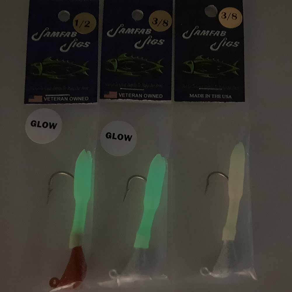 Jamfab Jigs Tube Jig 3/8OZ - Premium Fishing Lure for Bass, Walleye & Trout - Perfect for Freshwater & Saltwater Fishing