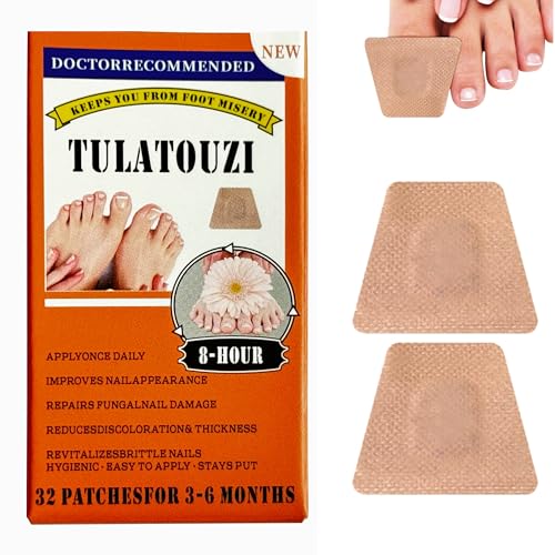 Extra Strength Toenail Fungus Treatment Patches - Fast Acting Solution for Nail Fungus Relief, Daily Use for Visible Results (32 Count) - Perfect for Athletes, Swimmers & Active Lifestyles