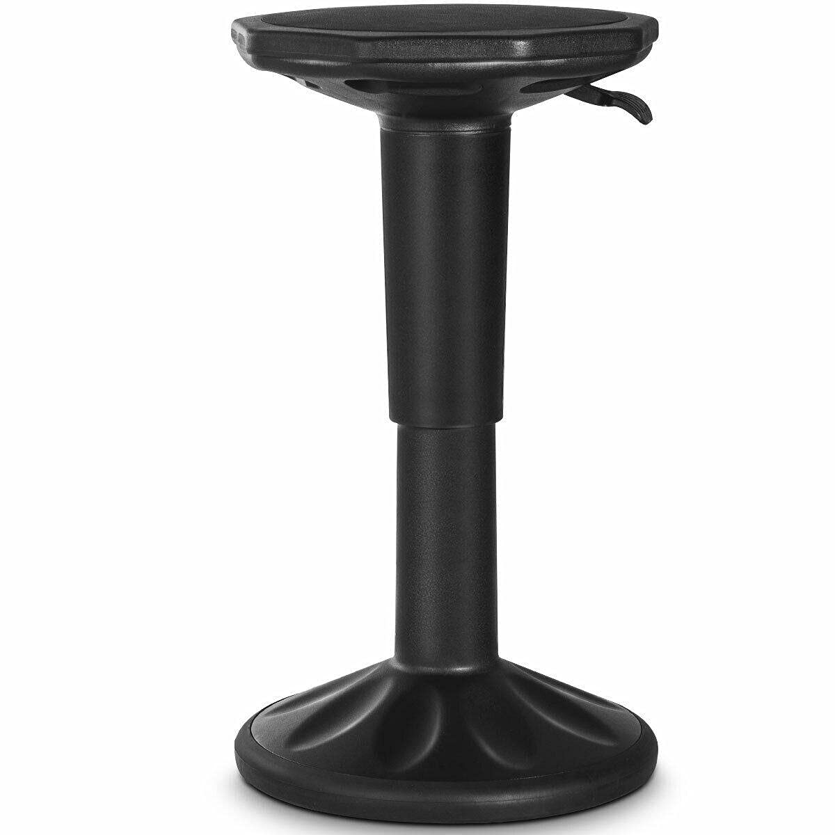 Adjustable Height Active Learning Stool - Ergonomic Home Office & Gaming Chair with Swivel Base, Black - Perfect for Work, Study, and Long Gaming Sessions