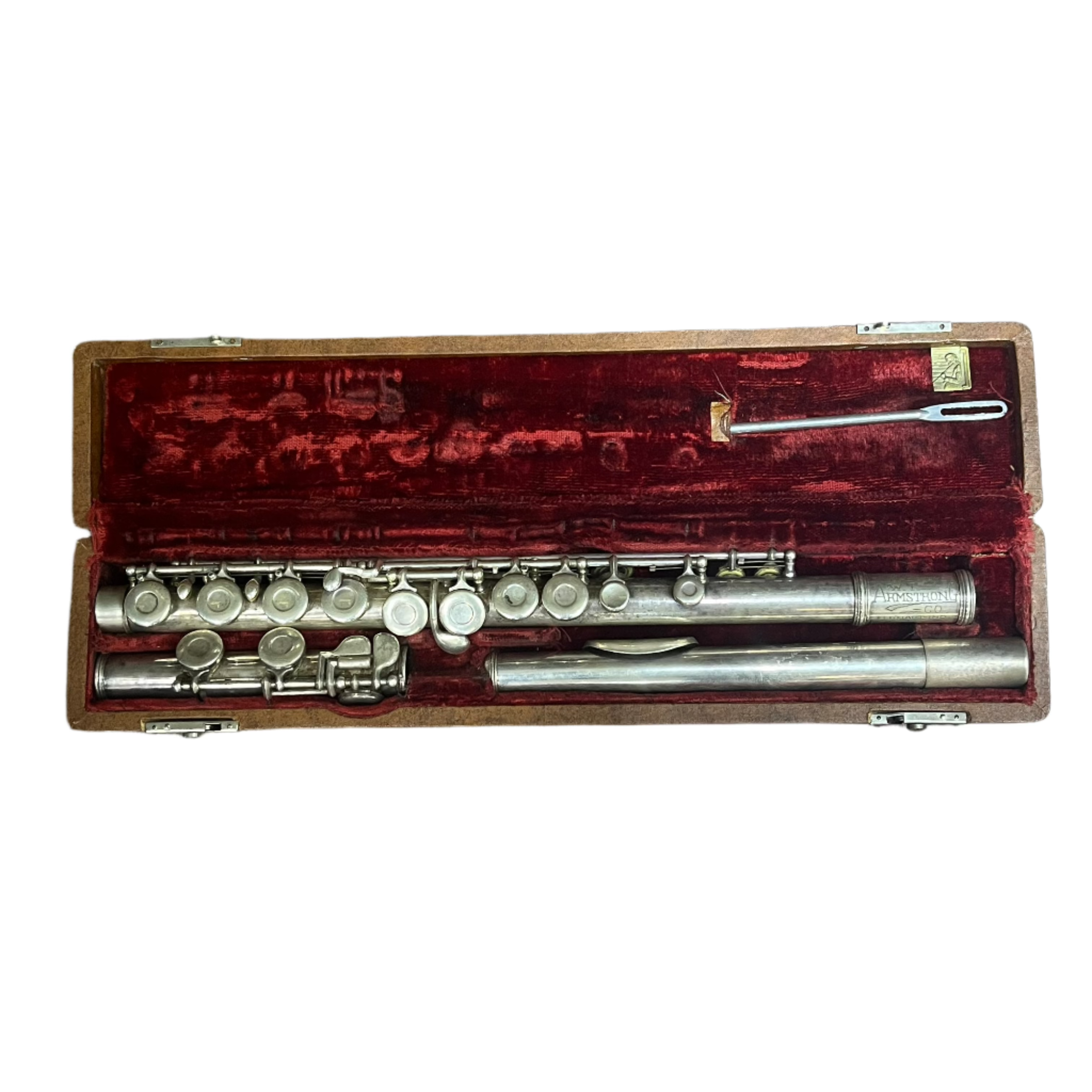 Professional Armstrong Flute with Hard Case - Silver Plated Concert Flute for Beginners & Students - Perfect for School Bands, Music Lessons & Performances