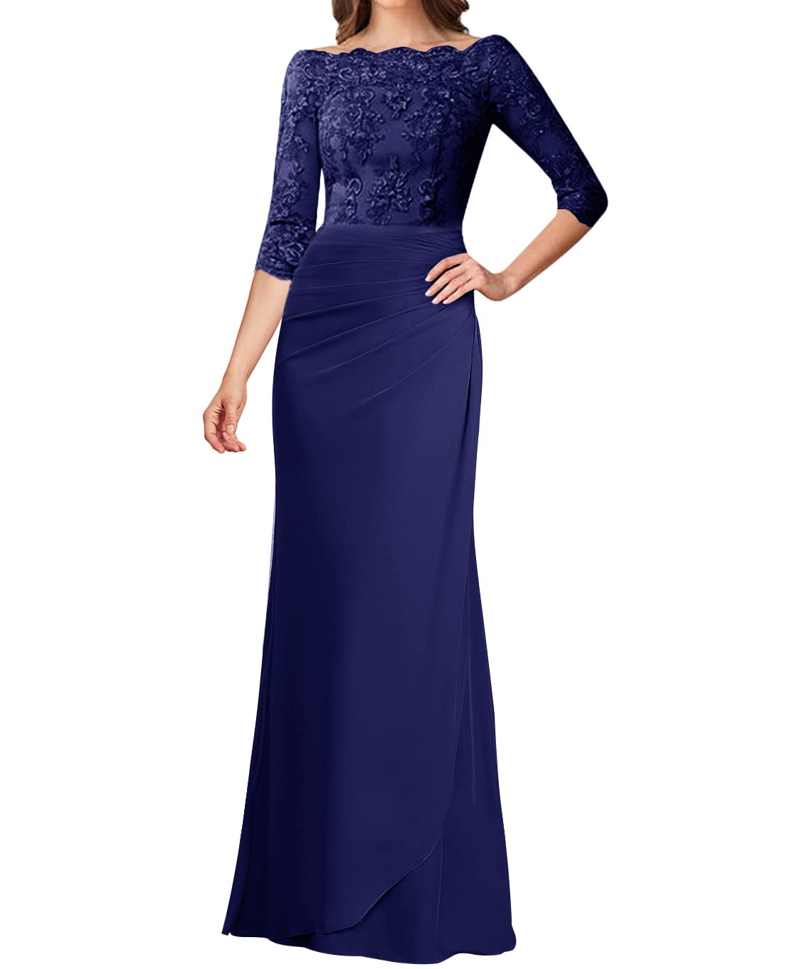 Elegant Mother of The Bride Dresses - Lace Long Sleeve Formal Evening Gowns for Weddings, Parties & Special Occasions