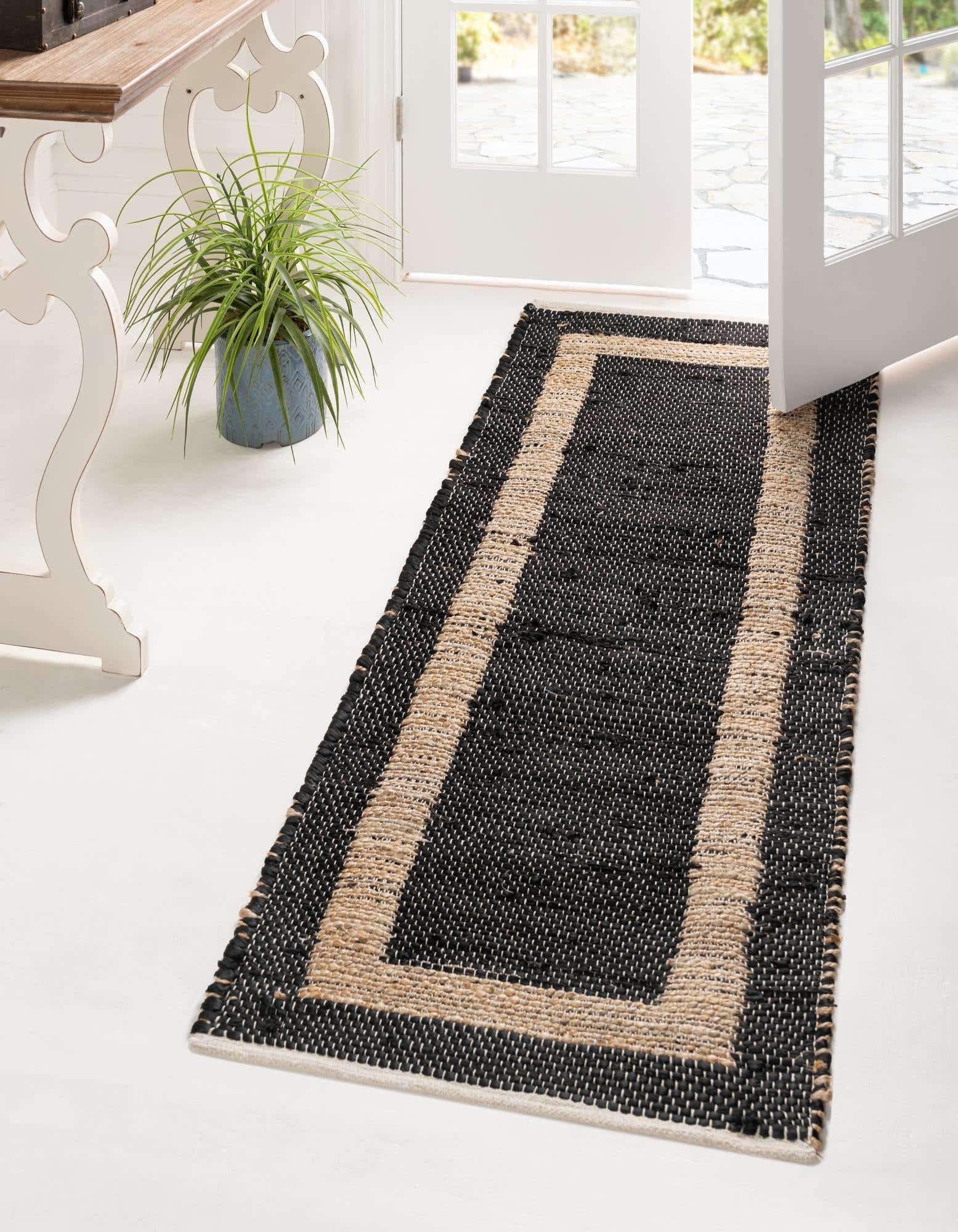 Unique Loom Chindi Jute Collection Area Rug 2'7