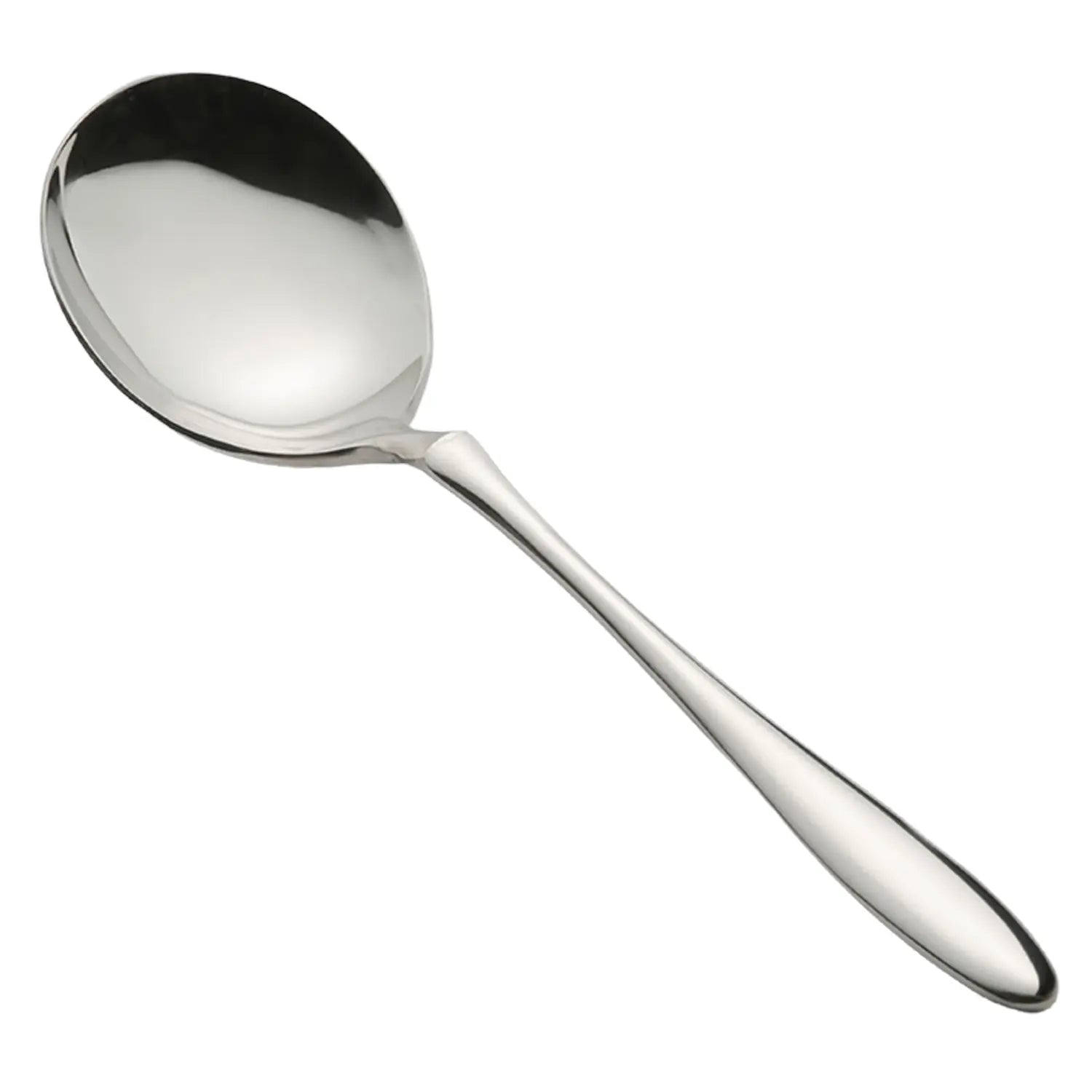 Asahi Bonheur Premium Stainless Steel Bouillon Spoon - 18/10 Rust-Proof Soup Spoon Set - Perfect for Fine Dining, Restaurants & Home Kitchen Use