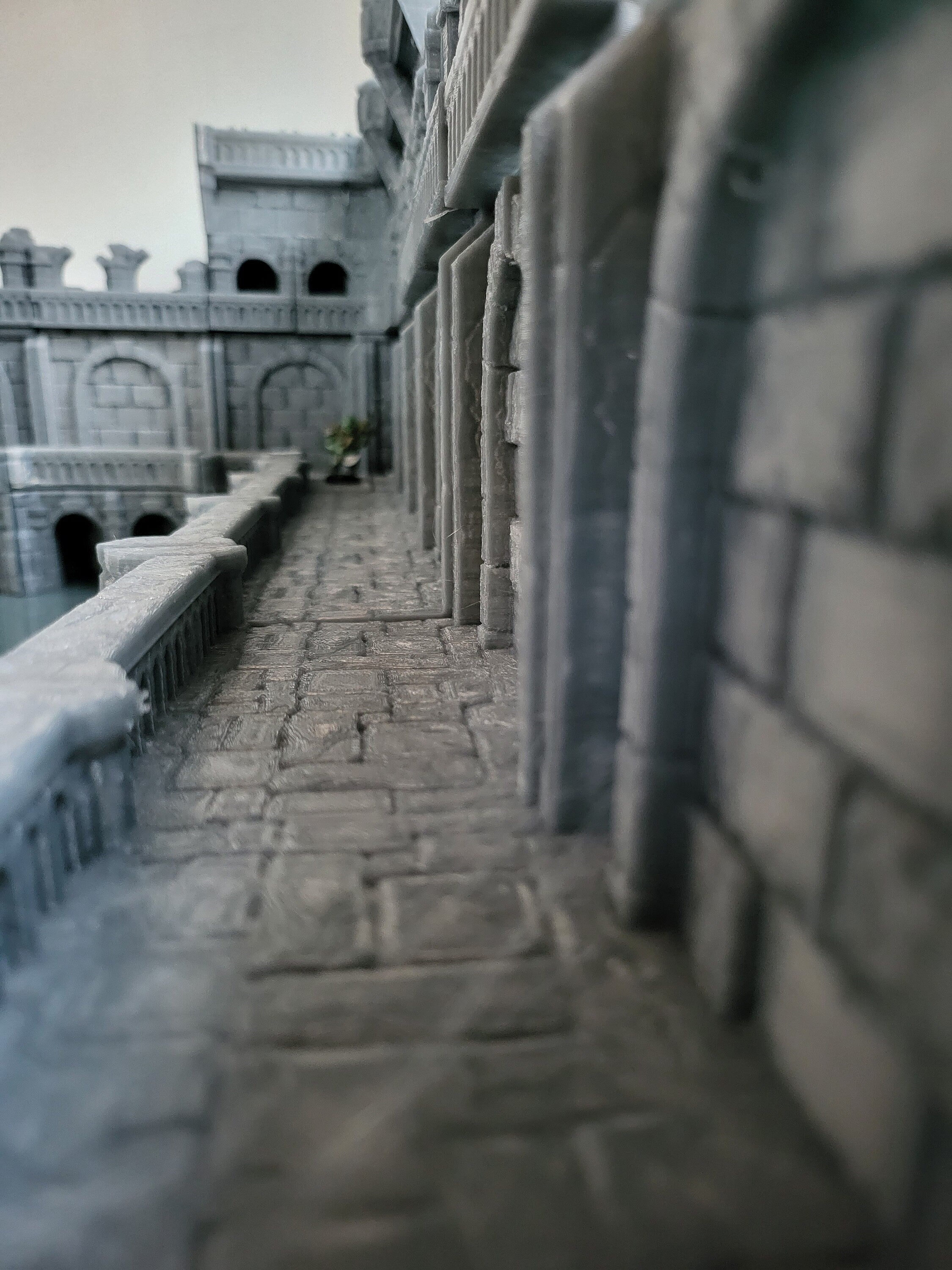 28mm Scale Modular Walls System - Dungeons and Dragons Terrain Wall Sets for Tabletop RPG Gaming & Miniature Wargaming Scenes