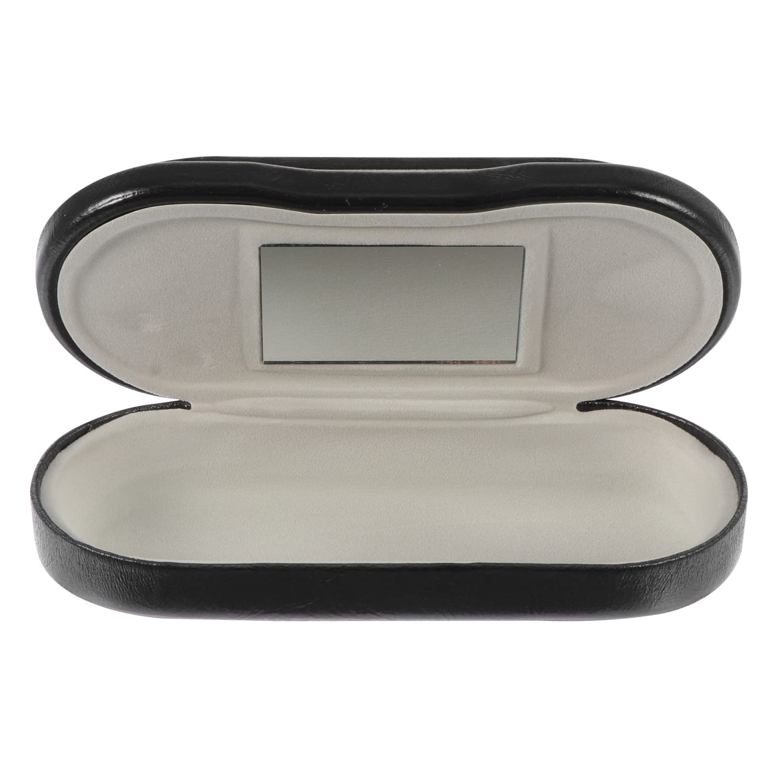 DOITOOL PU Leather Eyeglasses Case - Black Protective Sunglasses Storage Box for Travel, Men & Women - Durable Eyewear Organizer for Glasses, Sunglasses & Reading Glasses (Perfect for Office, Travel & Daily Use)