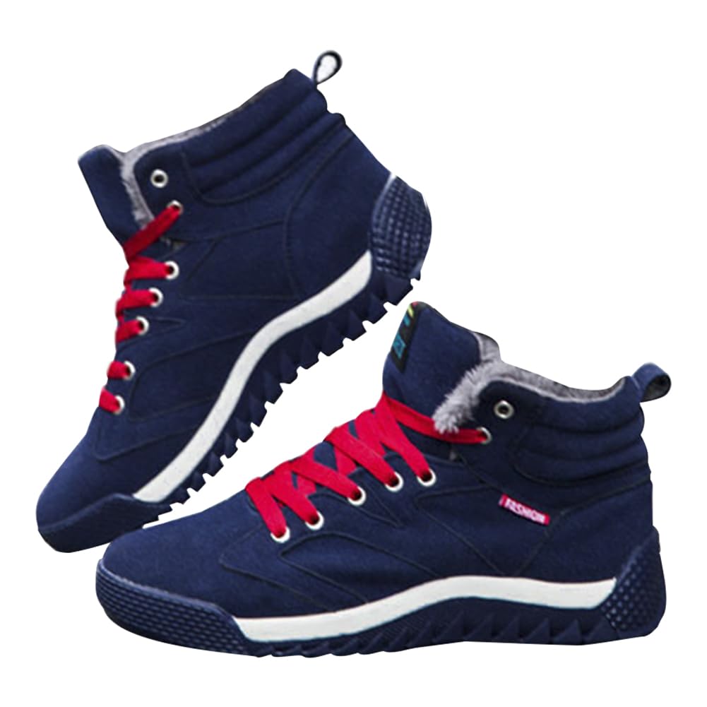 **Men's & Women's Winter Snow Boots - Insulated Waterproof Hiking Shoes with Fur Lining, Anti-Slip Lightweight Outdoor Sneakers for Trekking, Backpacking & Cold Weather Activities**    (场景补充: Perfect for Snowy Trails, Ice Fishing, Winter Camping & Daily Commute)