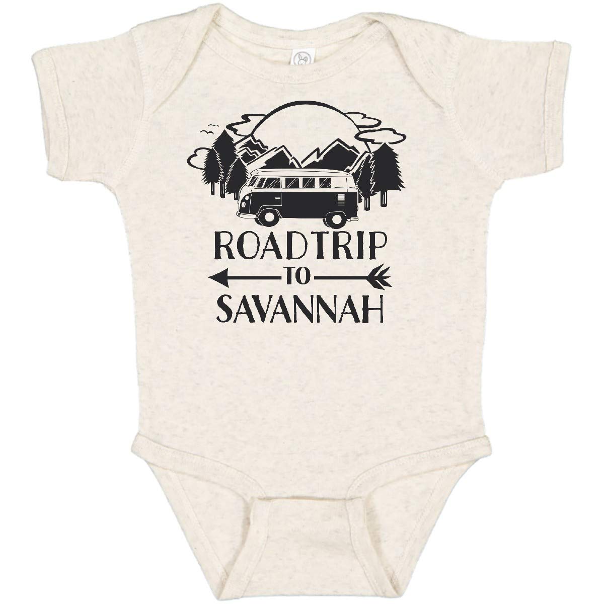 Inktastic Road Trip to Savannah Baby Bodysuit - Cute Travel-Themed Onesie for Infants & Toddlers - Perfect for Family Vacations, Road Trips & Photo Shoots